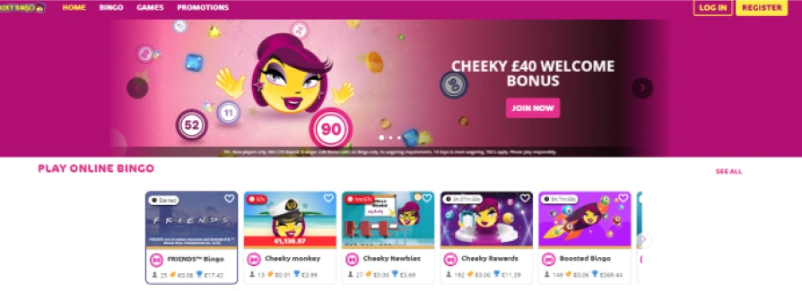 Cheeky bingo casino